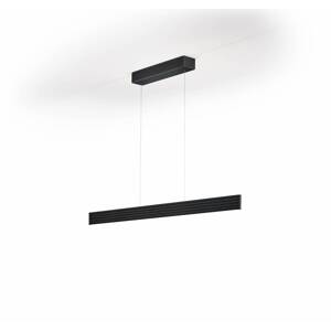 Závesné svietidlo LED Fara, dĺžka hore/dole 112 cm čierna