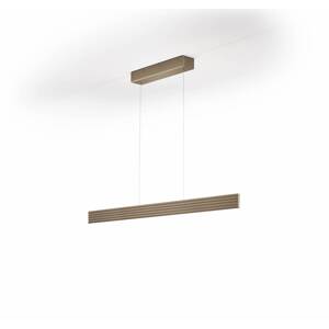 Závesné svetlo Fara LED, hore/dole, dĺžka 112 cm bronzová