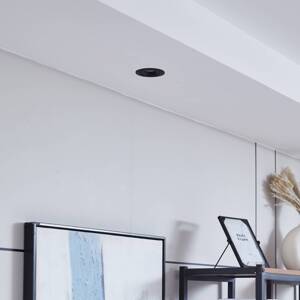 Arcchio Harcos LED stropné svietidlo, čierne, Ø 8 cm, 4 000 K
