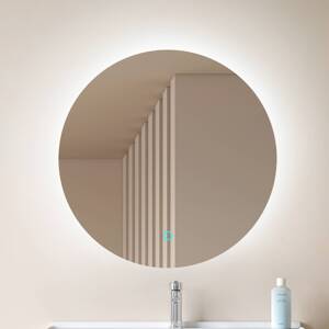 Zrkadlo Lucande LED Celestiel, okrúhle, vyhrievané, CCT, Ø 60 cm