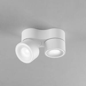 Egger LED stropný reflektor Clippo Duo biely/biely DALI DTW 2-svetelný.