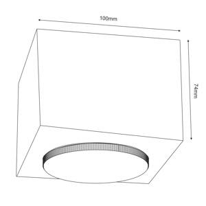 Envostar Ernest downlight GX53 z dreva, hranaté