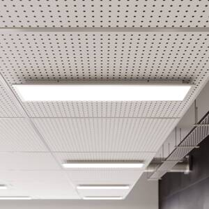 Arcchio LED panel Lyndra, 120 cm, biely, hliník, stmievateľný, CCT