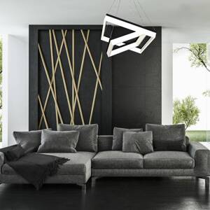 Závesné svietidlo LED Nero, plastové, čierne, dvojsvetelné, 80 W