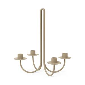 ferm LIVING Svietnik Sway, béžový, výška 30 cm, železo