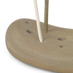 ferm LIVING Vanitas kvetinový kameň, béžová farba, 12 x 8 cm, porcelán