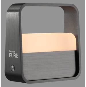 Dobíjacia stolová lampa PURE LED Pure Go, sivá, hliník