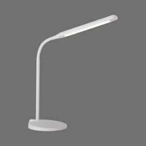 JUST LIGHT. Stolná LED lampa Elly, ABS, CCT, stmievateľná, biela