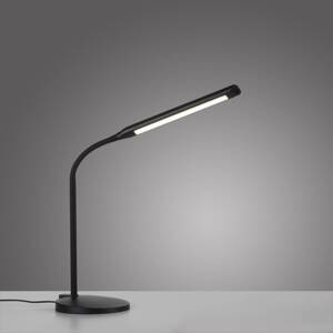 JUST LIGHT. Stolná LED lampa Elly, ABS, CCT, stmievateľná čierna