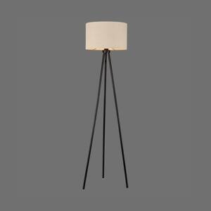 JUST LIGHT. Stojacia lampa Green Duro, textil, trojnožka, béžová