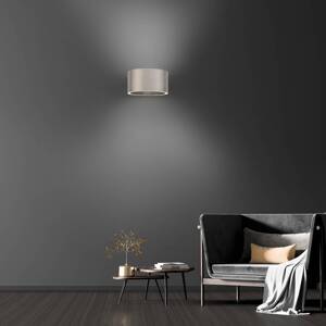 PURE LED nástenné svietidlo Clipse, hliník, hliník, Ø 15 cm