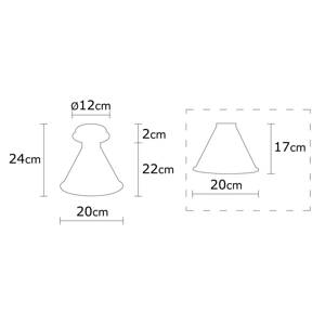 Stropné svietidlo Berceste N-679, antická meď, kov, Ø 20 cm
