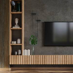 Nástenné svietidlo LED Motive L, šírka 120 cm, čierna farba, kov