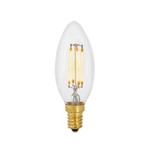 Žiarovka Tala LED, sviečka, E14, 4 W, 2 700 K, číra, stmievateľná.