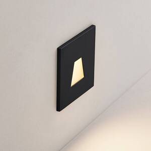 Molto Luce LED vstavané svietidlo Wall 68R IP44 SQ, čierna, CCT