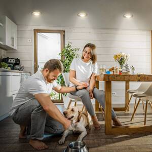 Klira vstavané LED svetlo, matný nikel, Ø9cm, IP44, stmievateľné, 3
