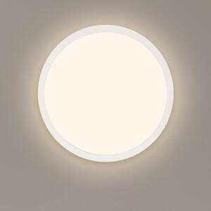 LED panel Jalo Round, Ø 29,2 cm, biely, plast, 2 700 K