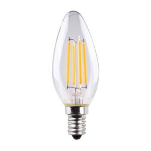 Müller Licht LED sviečka E14 4,2 W so žiarovkou 2 700 K číra, balenie 2 ks