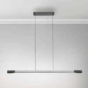 Paul Neuhaus LED závesná lampa Hoop, hliník, dĺžka 128 cm