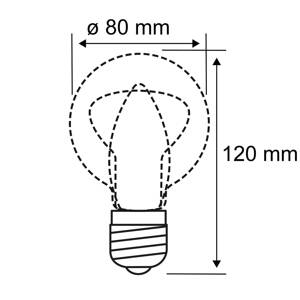 Pauleen LED žiarovka Inner Glow E27 0,2W 3V dymová 2 500K