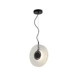 Závesné svietidlo LED 23073, číre, sklo, Ø 28 cm, 3 000 K