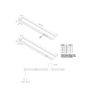 ModuLite F LED svetlo pod skrinku, čierne, 60 cm, 4 000 K hliník