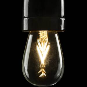 SEGULA LED E27 1,5 W 24V DC číre vlákno 922 stmievateľné