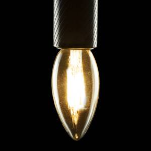 SEGULA LED E14 3W sviečka 24V DC vlákno číre 927 stmievateľné
