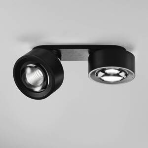 Egger LED reflektor Clippo Optic Duo, čierna/čierna, 2 svetlá DTW
