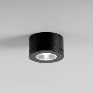 Egger LED stropné svietidlo Newton čierne 30° 3 000 K Ø 6,3 cm IP54