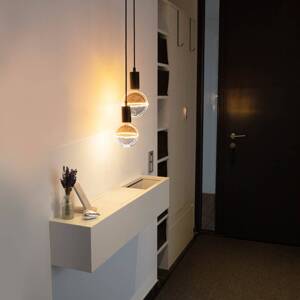 SEGULA LED guľa Illusion, E27 G125 modrá/jantárová 5W 1900K stmievanie