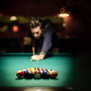 SEGULA LED guľa Floating Billard čierna 8, E27, G200 4 W 922