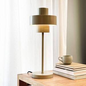 Dyberg Larsen stolová lampa Stoke, sivá, výška 49,5 cm