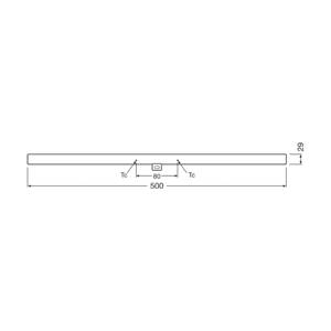 OSRAM LED lampa S14d 4,7W trubica 2 700K 50cm matná tmavá