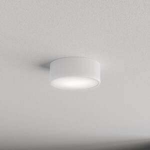 Stropné svietidlo Cleo 200, biele, senzor, IP54, Ø 20 cm, kov