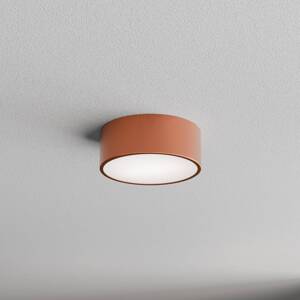 Stropné svietidlo Cleo 200, meď, senzor, IP54, Ø 20 cm, kov