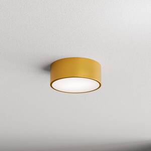 Stropné svietidlo Cleo 200, zlaté, senzor, IP54, Ø 20 cm, kov