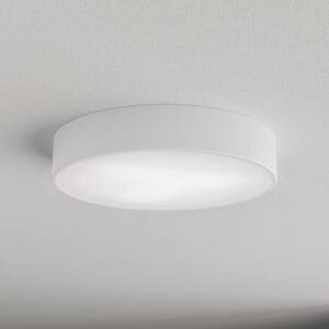 Stropné svietidlo Cleo 400, biele, senzor, IP54, Ø 40 cm, kov