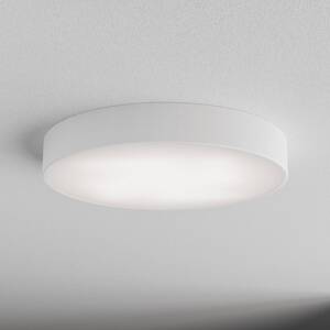Stropné svietidlo Cleo 500, biele, senzor, IP54, Ø 50 cm, kov
