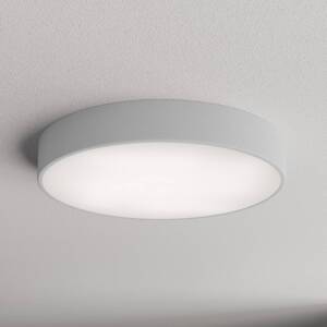 Stropné svietidlo Cleo 500, sivé, senzor, IP54, Ø 50 cm, kov