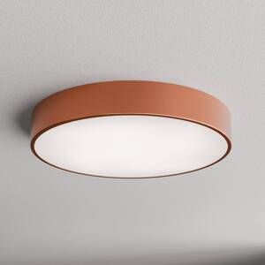 Stropné svietidlo Cleo 500, meď, senzor, IP54, Ø 50 cm, kov
