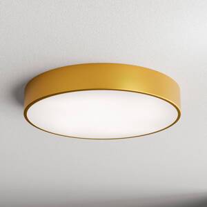 Stropné svietidlo Cleo 500, zlaté, senzor, IP54, Ø 50 cm, kov