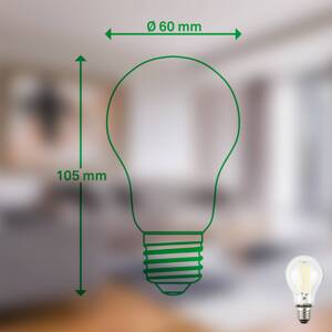 LED žiarovka E27 5W číra 3000K 1055 lm EEK A 2er