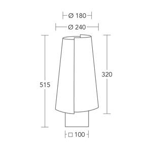 Stolná lampa HerzBlut Jojo, drevo, hnedá/krémová, 51,5 cm, E27