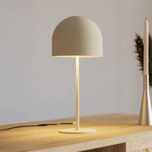 Stolná lampa Forlight Fres, béžová, oceľ, výška 46 cm