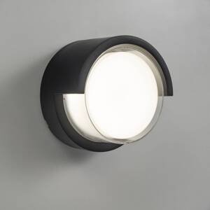 Nástenné svietidlo Forlight LED Creu, Ø 17 cm, čierna farba, plast