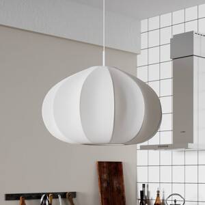 By Rydéns Ebba závesné svetlo, biele, Ø 60 cm, tkanina, E14