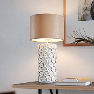 By Rydéns Fiore stolová lampa, béžová, keramika, výška 54 cm