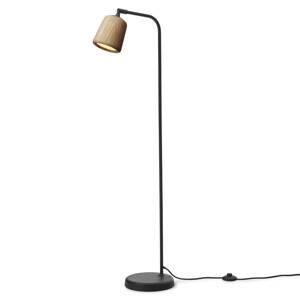 New Works stojacia lampa Materiál, farba dreva, dub, výška 125 cm