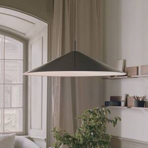 New Works LED závesná lampa Brolly, Ø 90 cm, čierna, hliník